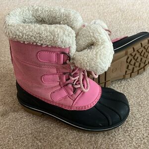 Kids’ Kit Lace-up Winter Boots, Pink - Cat & Jack. Sold on Target.com.